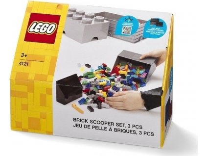 LEGO® Naběrač na kostičky - šedá/černá, set 2 ks