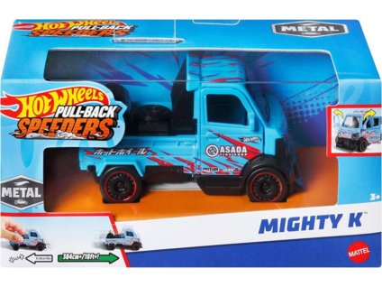 Hot Wheels Pull-Back Speeders autíčko Mighty K