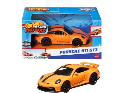 Hot Wheels Pull-Back Speeders autíčko Porsche 911 GT3