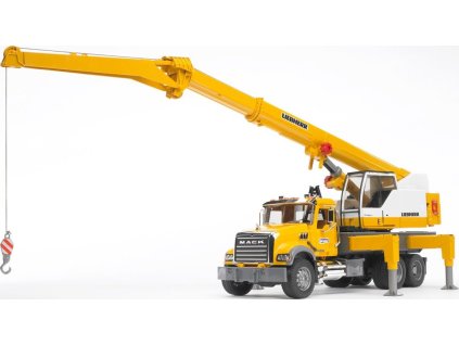 Bruder 02818 Nákladní auto MACK Granit  jeřáb LIEBHERR