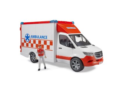 Bruder 02676 Záchranná auta - MB Sprinter ambulance s řidičem