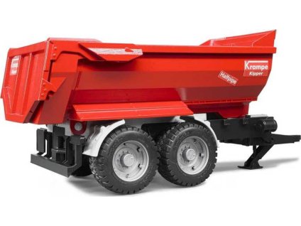 Bruder 02225 Farmer - Sklápěcí přívěs Krampe červený