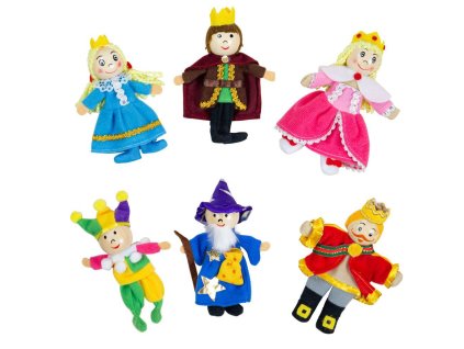 BIGJIGS BIGJIGS TOYS Maňásci prstoví pohádkové postavičky z království