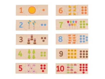 Bigjigs Toys Edukativní puzzle počítání