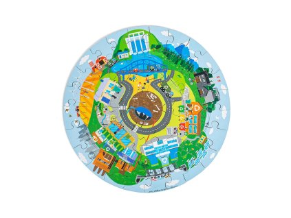 Bigjigs Toys Kruhové puzzle Recyklace