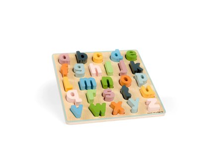 Bigjigs Toys Dřevěné puzzle malá písmena - abc