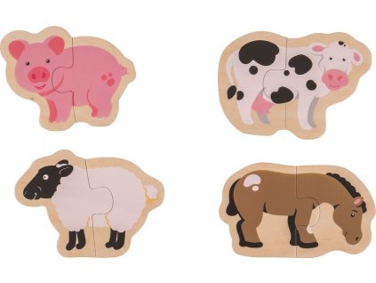 Bigjigs Toys Easy puzzle Zvířátka z farmy