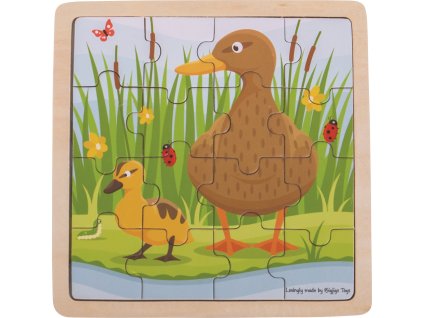 Bigjigs Toys puzzle Kačenka s káčátkem