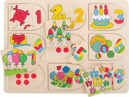 Bigjigs Toys Obrázkové počítací puzzle
