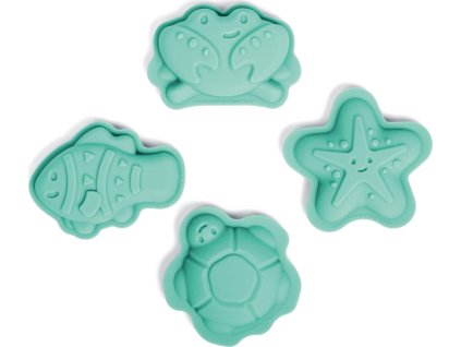 Bigjigs Toys Silikonové formičky zelené Eggshell