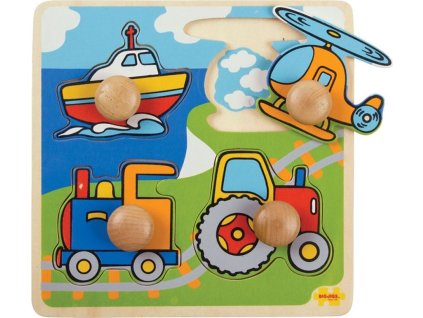 BIGJIGS BIGJIGS TOYS Puzzle vkládací doprava