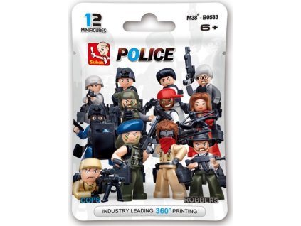 Sluban Figurka M38-B0583 Policajti a zloději 1 ks v sáčku