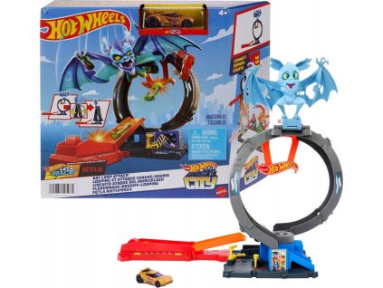 Hot Wheels Set City Bat Loop Attack s 1 autíčkem