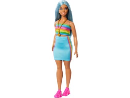 Barbie® Modelka 218 Sukně a top s duhou