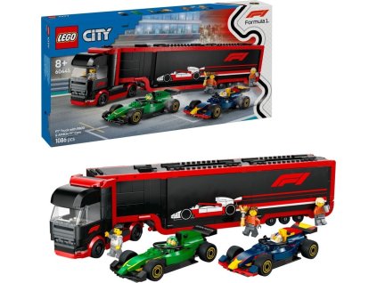 LEGO® City 60445 Kamion F1® s vozy F1® RB20 a AMR24