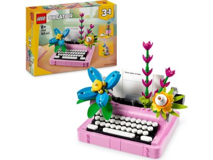 LEGO® Creator 3 v 1 31169 Psací stroj s květinami