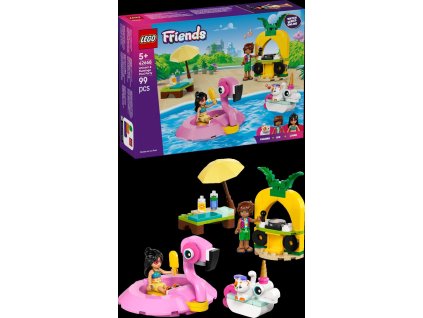 LEGO® Friends 42658 Zábava u bazénu s jednorožcem a plameňákem