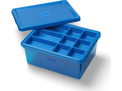 LEGO® úložný box s organizérem - modrá