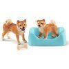 Schleich 42479 Sučka a šteňa Shiba Inu