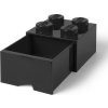 LEGO Stolný box 4 so zásuvkou čierny
