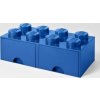 LEGO Úložný box 250x502x181 so šuplíkmi tmavo modrý