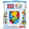 MEGA BLOKS Kocky v plastovom vreci modrá 60 kociek