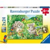 Ravensburger 07820 Roztomilé koaly a pandy 2x24 dielikov