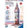3D Puzzle Big Ben, Vlajková Edice, 216d. Ravensburger