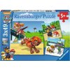Ravensburger 09239 Puzzle Tlapková Patrola: Psí tím 3x49 dielikov