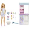 Barbie herný set predavačka zmrzliny blondínka