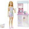 Barbie herný set predavačka zmrzliny blondínka