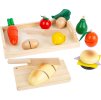 small foot Dřevěné krájení potravin snídaně
