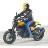 Bruder 63053 63053 BWORLD Motocykl Scrambler Ducati Cafe Racer s jezdcem