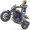 Bruder 63053 63053 BWORLD Motocykl Scrambler Ducati Cafe Racer s jezdcem