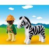 PLAYMOBIL 9257 Ošetrovateľ a zebra (1.2.3)