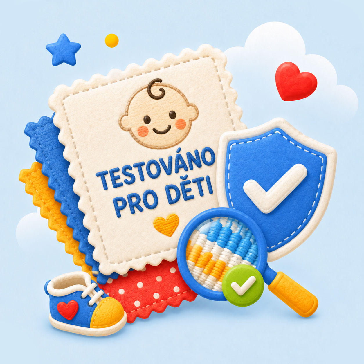 Materiály testované pro děti