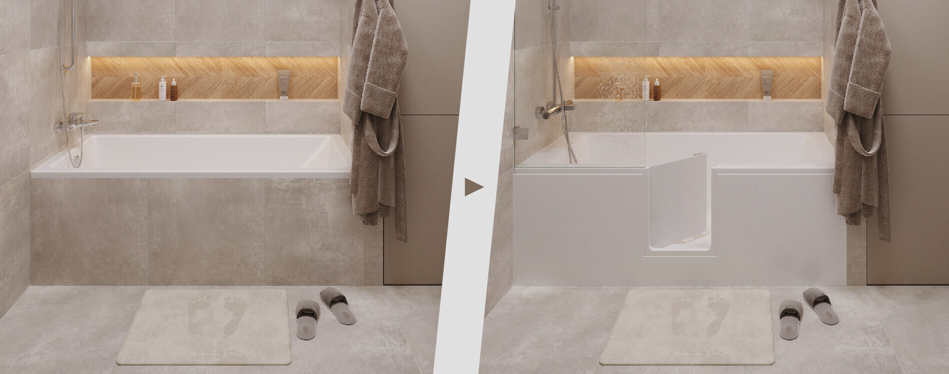 Výmena vane za vaňu s dverami