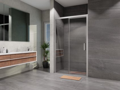 Posuvné sprchové dvere 120 cm Lusso Soft Close, číre sklo