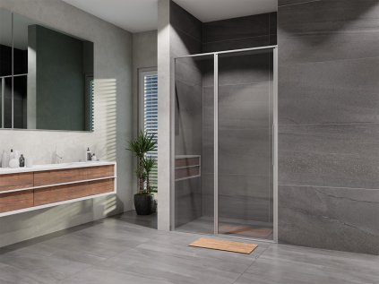 Sprchové dvere 100 cm Lusso Slim otváracie, číre sklo