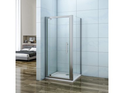 Sprchový kút 80x80 cm Quadro pivot otvárací, číre sklo