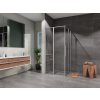 Sprchový kút 100x100 cm Lusso Slim otvárací, číre sklo