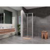 Sprchový kút 100x100 cm Lusso Slim dvojkrídlový, číre sklo