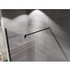 Sprchová zástena Walk-in Black 120 cm, čierny rám, vzpery