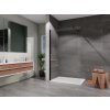 Sprchový kút Walk-in Black 140 cm, čierny, číre sklo