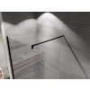 Sprchový kút Walk-in Black 100 cm, číre sklo, čierny rám