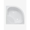 Hlboká sprchová vanička 90x90x47 cm Iris oblúk R550 bez prepadu