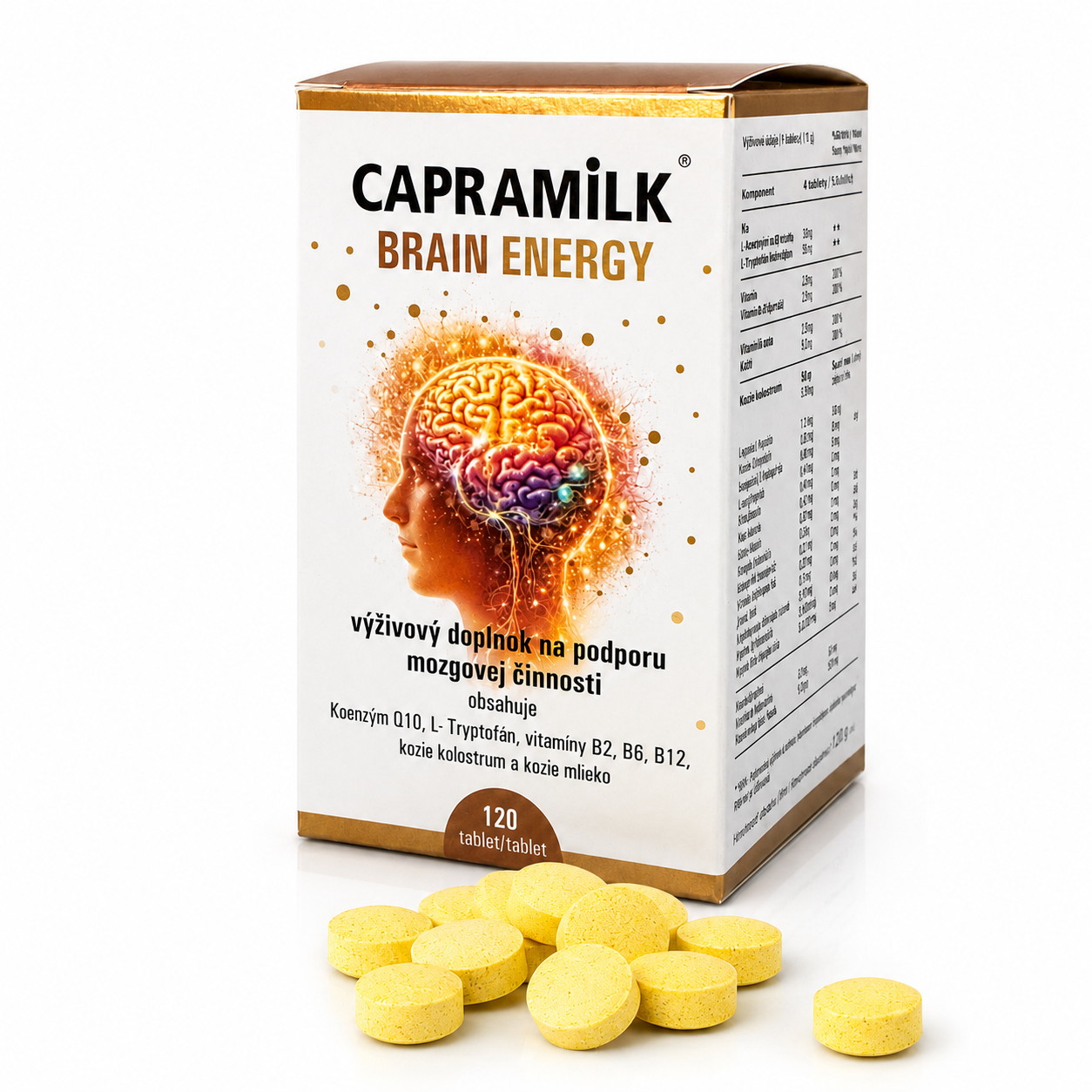 CAPRAMILK Brain Energy balenie a tablety