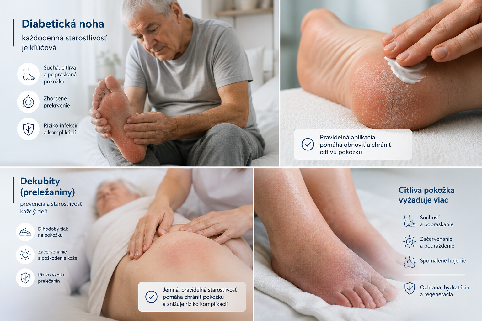 Pre koho je určený balíček Diabetická noha a starostlivosť o citlivú pokožku