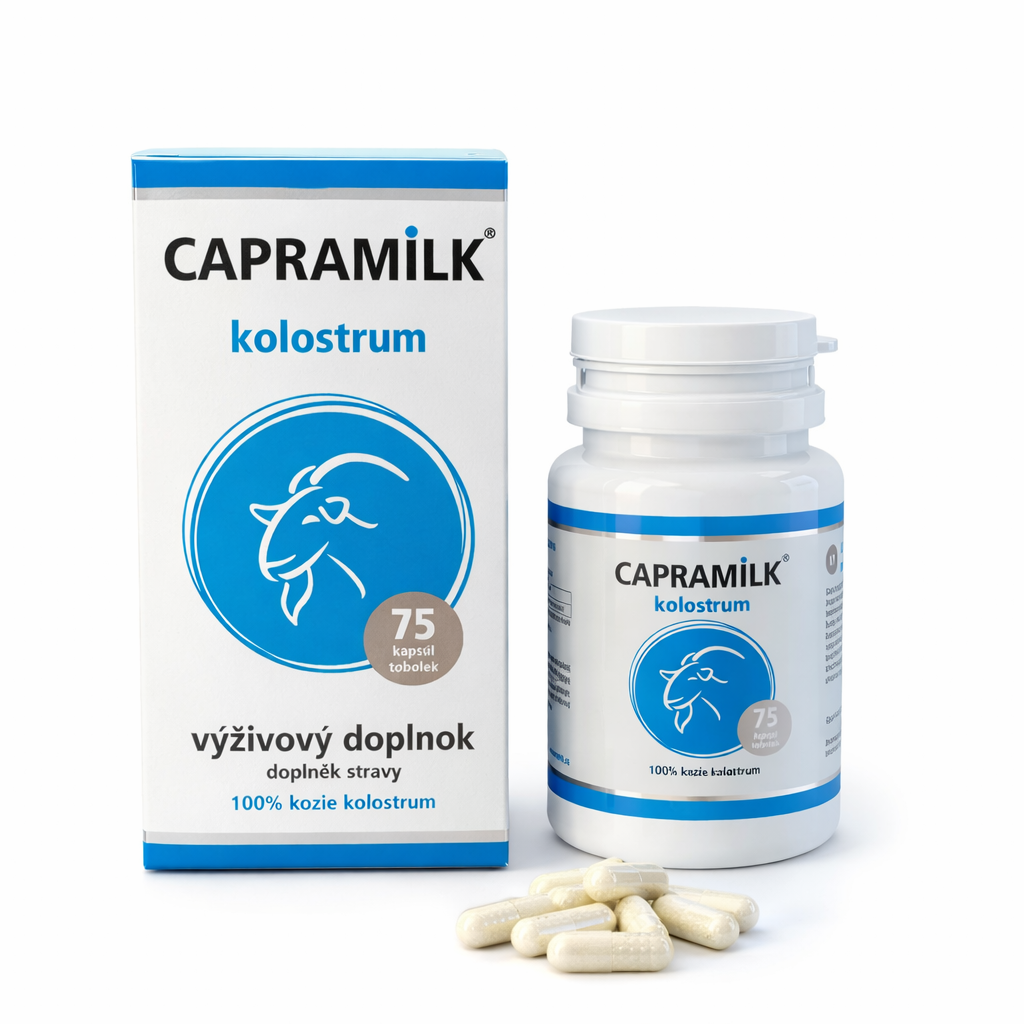 CAPRAMILK 100 % kozie kolostrum 75 kapsúl
