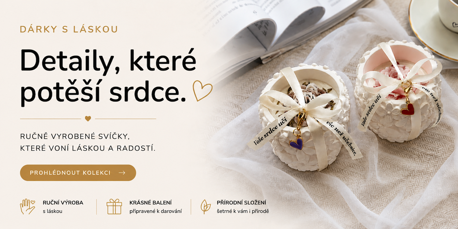 dárek pro učitelku pro učitele školní dárek svíčky ručně vyrobené